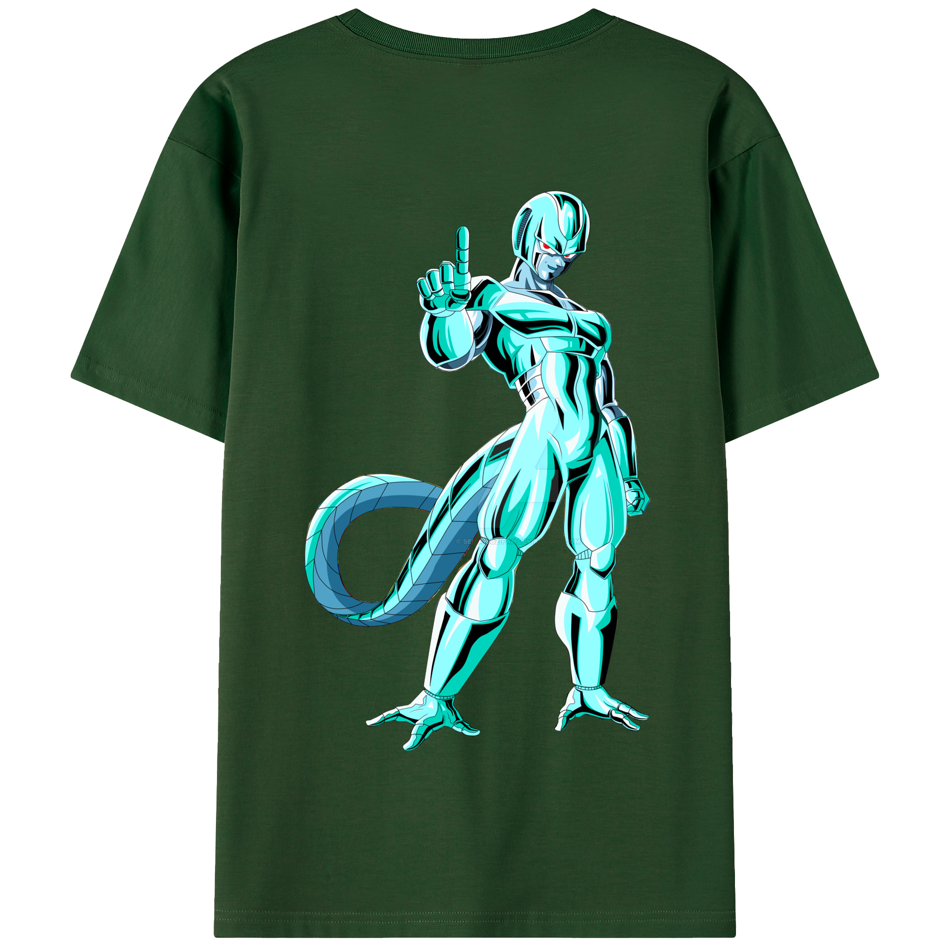 （画像用） ドラゴンボール クウラ DRAGON BALL Cooler Coora 綿100％半袖Tシャツ（背面プリント）